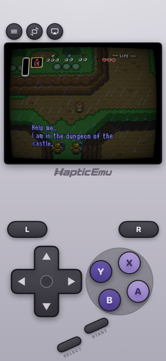 Zelda: A Link to the Past on SNES with the CRT screen filter